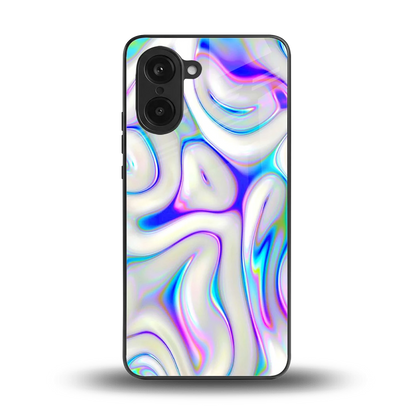 Lilac Drift back phone cover | glass case for oneplus nord ce5 5g