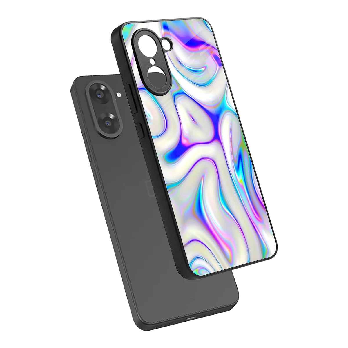 Lilac Drift sleek oneplus nord ce5 5g cover with tempered glass back and TPU edges