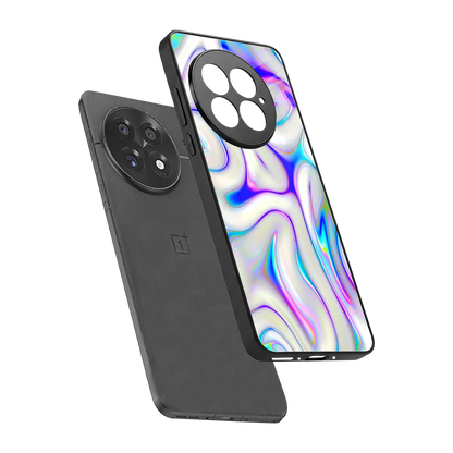 Lilac Drift sleek oneplus 13 cover with tempered glass back and TPU edges