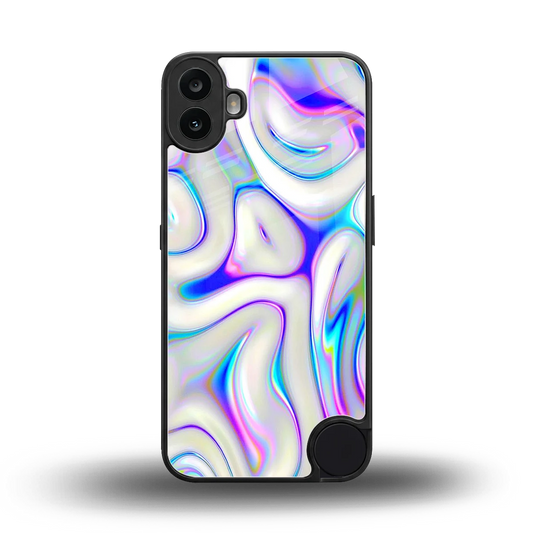 Lilac Drift back phone cover | glass case for cmf nothing phone 1