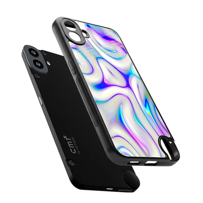 Lilac Drift sleek cmf nothing phone 1 cover with tempered glass back and TPU edges