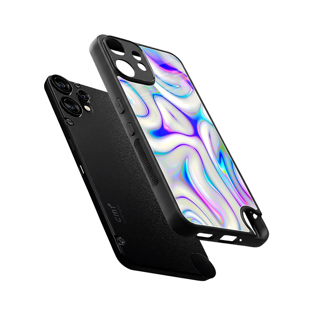 Lilac Drift sleek cmf nothing phone 2 pro cover with tempered glass back and TPU edges