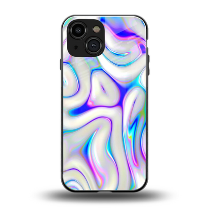 Lilac Drift back phone cover | glass case for iphone 13 mini
