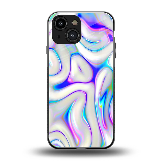 Lilac Drift back phone cover | glass case for iphone 13 mini