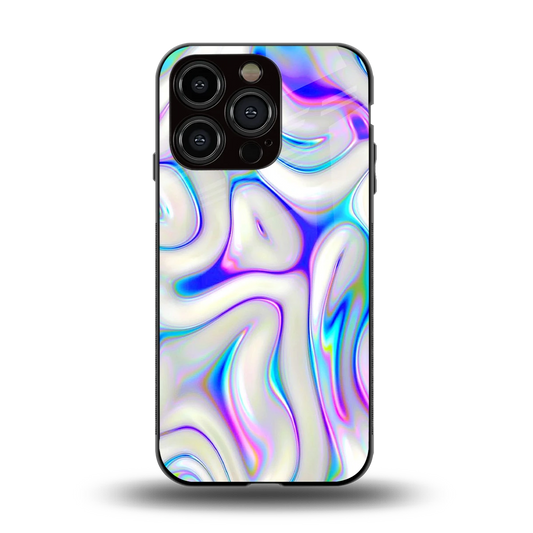 Lilac Drift back phone cover | glass case for iphone 13 pro