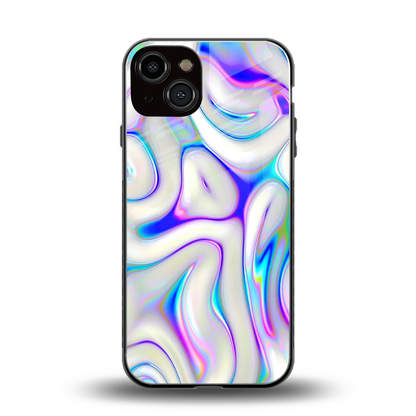 Lilac Drift back phone cover | glass case for iphone 13