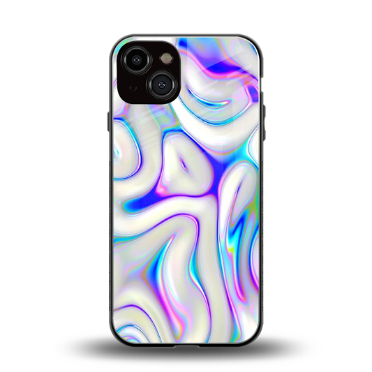 Lilac Drift back phone cover | glass case for iphone 13