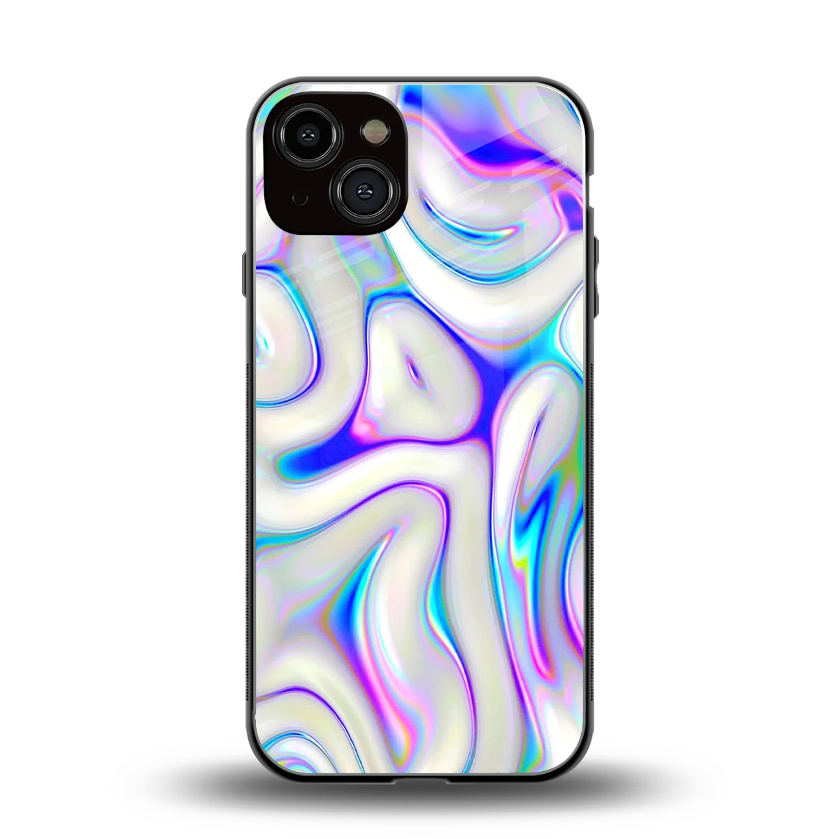 Lilac Drift back phone cover | glass case for iphone 14