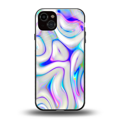 Lilac Drift back phone cover | glass case for iphone 14 plus