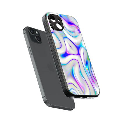Lilac Drift sleek iphone 14 plus cover with tempered glass back and TPU edges