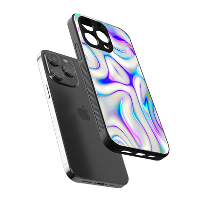 Lilac Drift sleek iphone 15 pro max cover with tempered glass back and TPU edges
