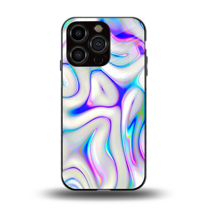 Lilac Drift back phone cover | glass case for iphone 15 pro