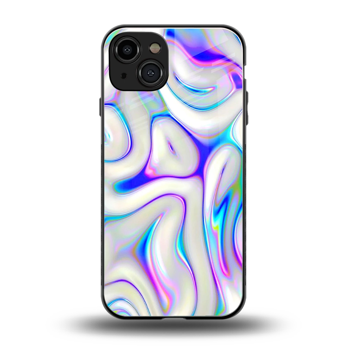 Lilac Drift back phone cover | glass case for iphone 15