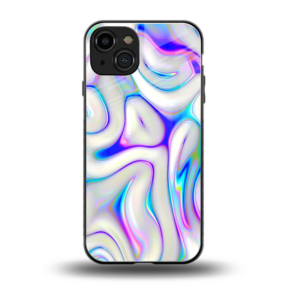 Lilac Drift back phone cover | glass case for iphone 15