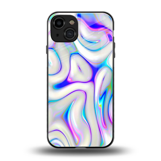 Lilac Drift back phone cover | glass case for iphone 15