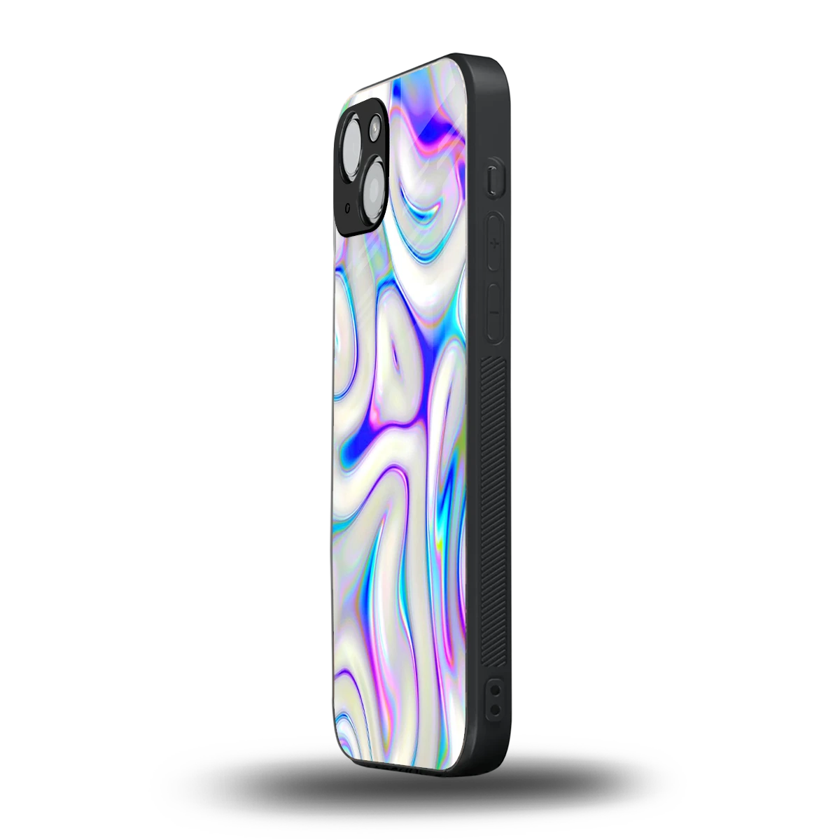 Lilac Drift iphone 15 mobile cover | shockproof glass phone case