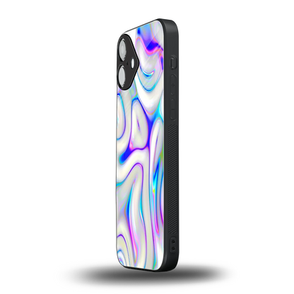 Lilac Drift iphone 16 plus mobile cover | shockproof glass phone case