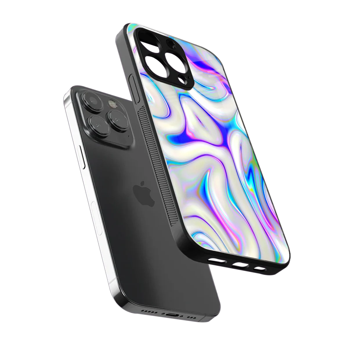 Lilac Drift sleek iphone 16 pro max cover with tempered glass back and TPU edges