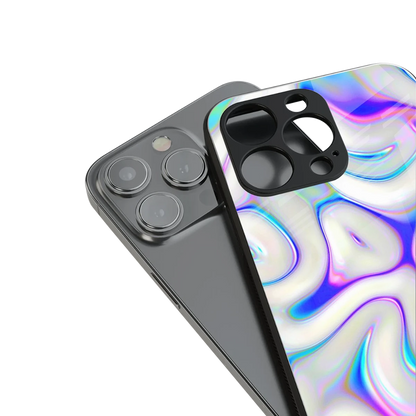 Lilac Drift stylish phone case for iphone 15 pro | glossy glass and slim fit