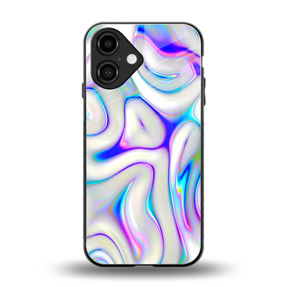 Lilac Drift back phone cover | glass case for iphone 16