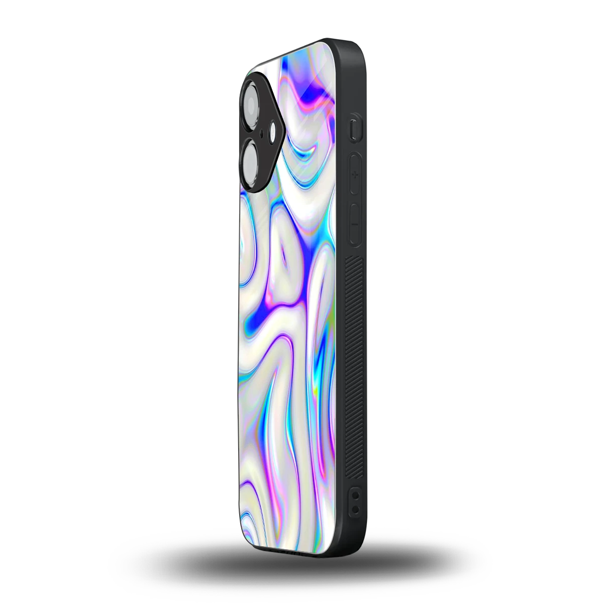 Lilac Drift iPhone 16 mobile cover | shockproof glass phone case