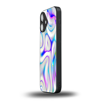 Lilac Drift iPhone 16 mobile cover | shockproof glass phone case