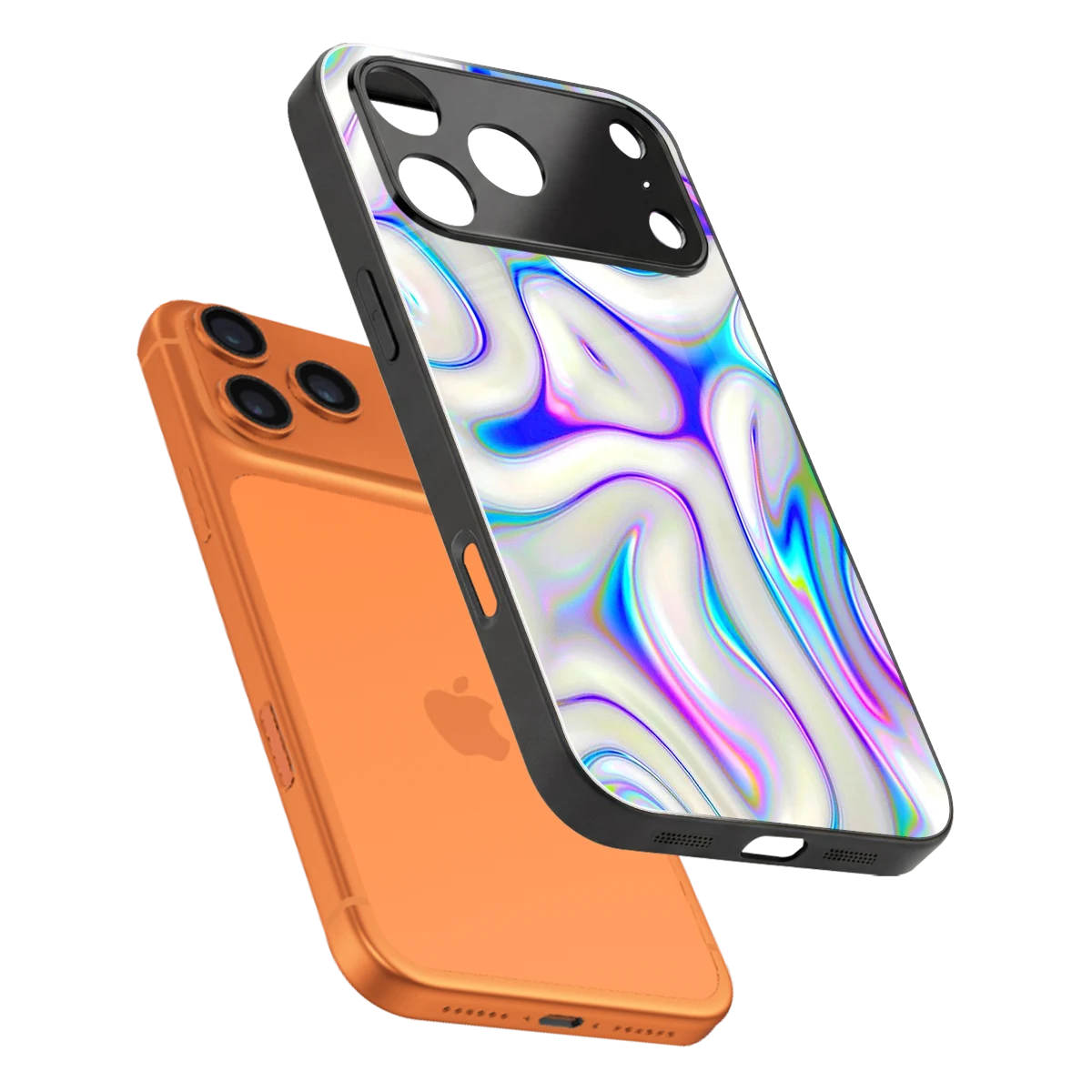 Lilac Drift sleek iphone 17 pro cover with tempered glass back and TPU edges