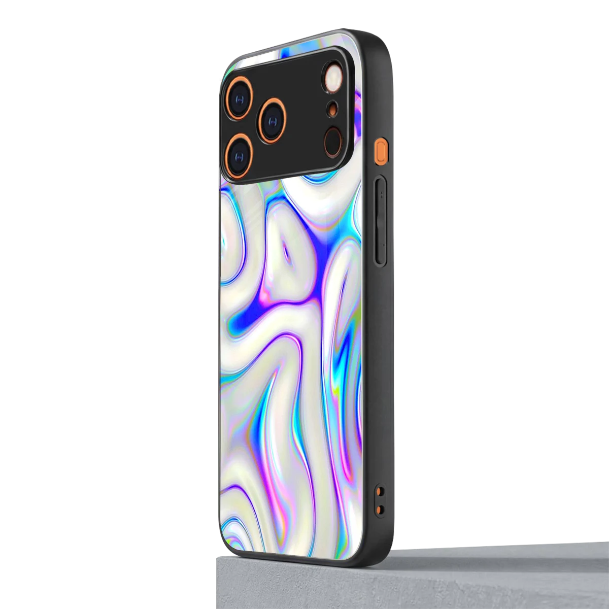 Lilac Drift iphone 17 pro mobile cover | shockproof glass phone case