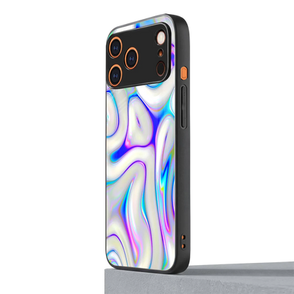 Lilac Drift iphone 17 pro mobile cover | shockproof glass phone case