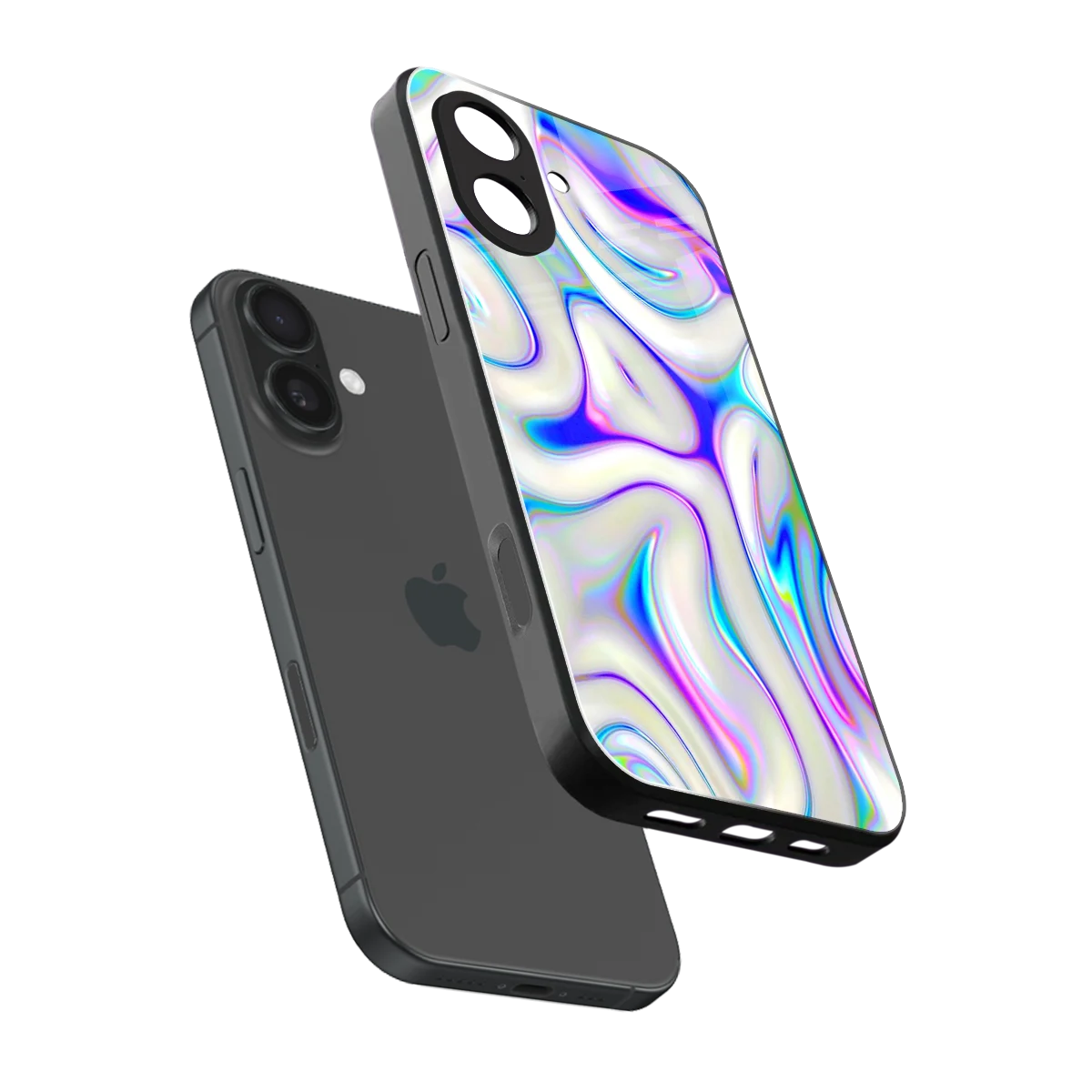 Lilac Drift sleek iphone 17 cover with tempered glass back and TPU edges