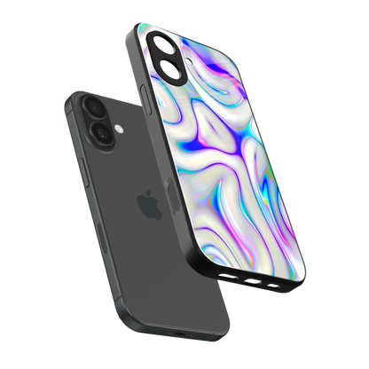 Lilac Drift sleek iphone 17 cover with tempered glass back and TPU edges