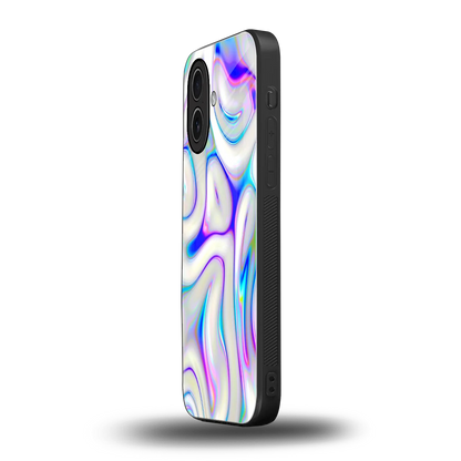 Lilac Drift iphone 17 mobile cover | shockproof glass phone case
