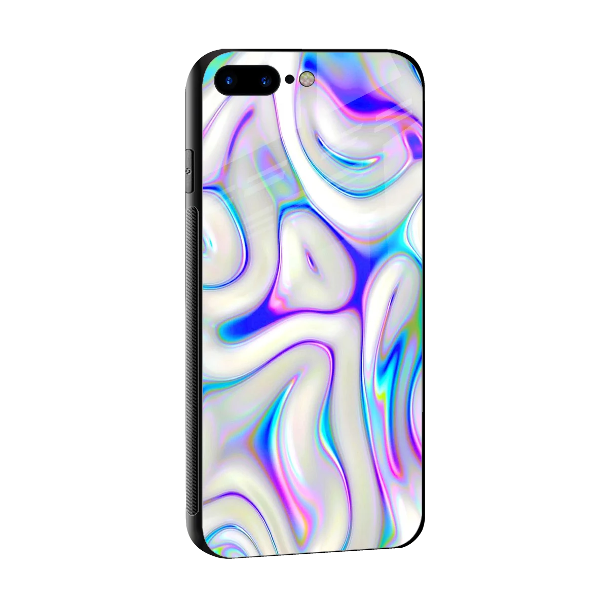 Lilac Drift sleek iphone 8 plus cover with tempered glass back and TPU edges