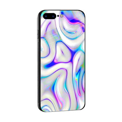Lilac Drift sleek iphone 8 plus cover with tempered glass back and TPU edges