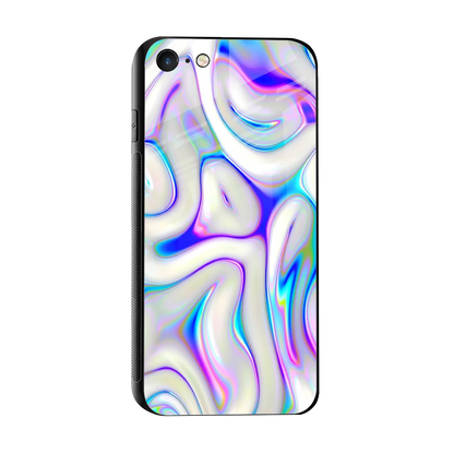 Lilac Drift sleek iphone 7 cover with tempered glass back and TPU edges