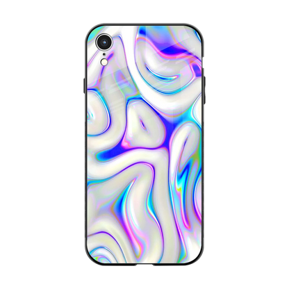 Lilac Drift back phone cover | glass case for iphone xr