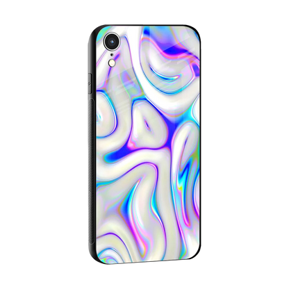 Lilac Drift sleek iphone xr cover with tempered glass back and TPU edges