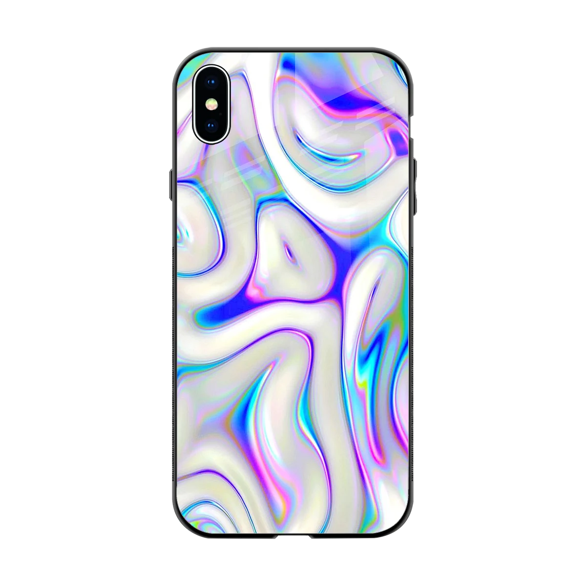 Lilac Drift back phone cover | glass case for iphone xs max