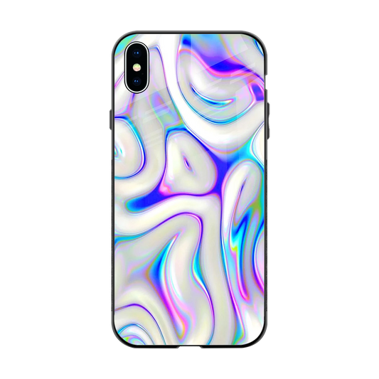 Lilac Drift back phone cover | glass case for iphone xs max