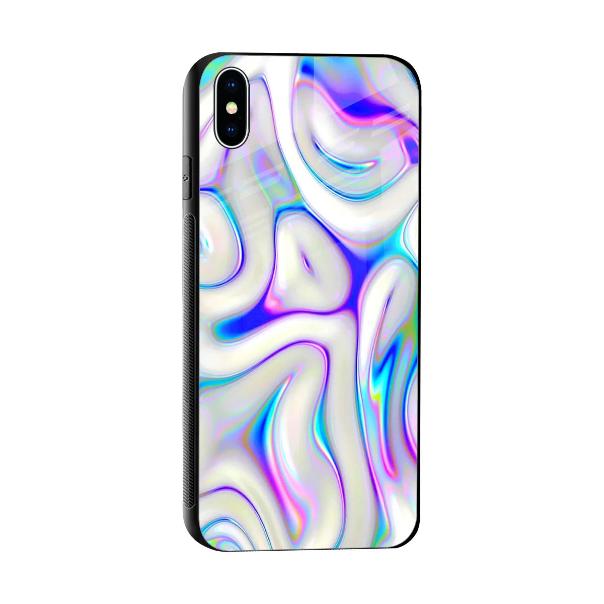 Lilac Drift sleek iphone xs max cover with tempered glass back and TPU edges