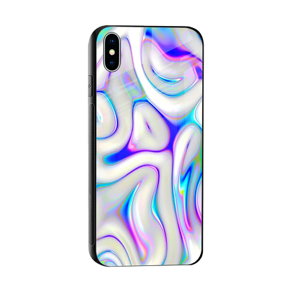 Lilac Drift sleek iphone xs max cover with tempered glass back and TPU edges