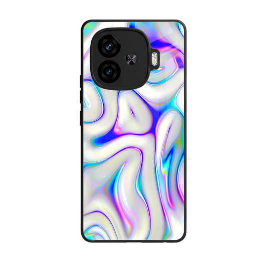 Lilac Drift back phone cover | glass case for iqoo neo 10r 5g