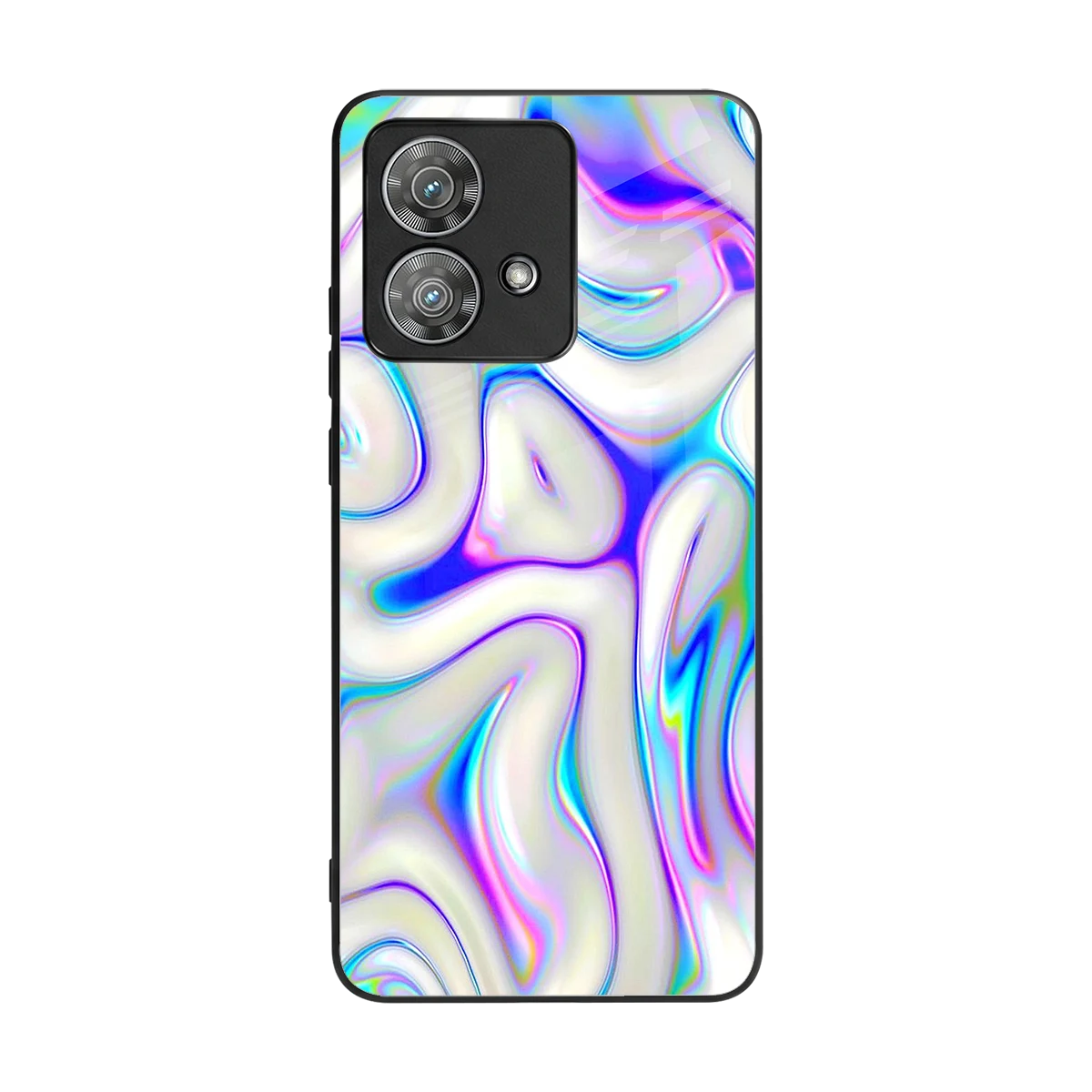 Lilac Drift back phone cover | glass case for motorola edge 40 neo 5g