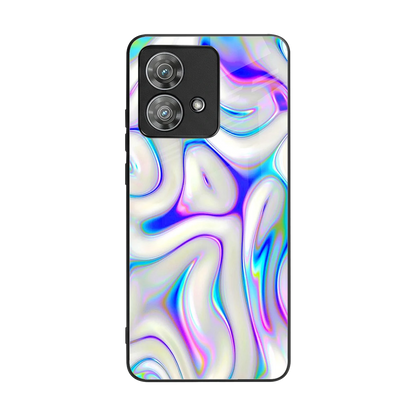 Lilac Drift back phone cover | glass case for motorola edge 40 neo 5g
