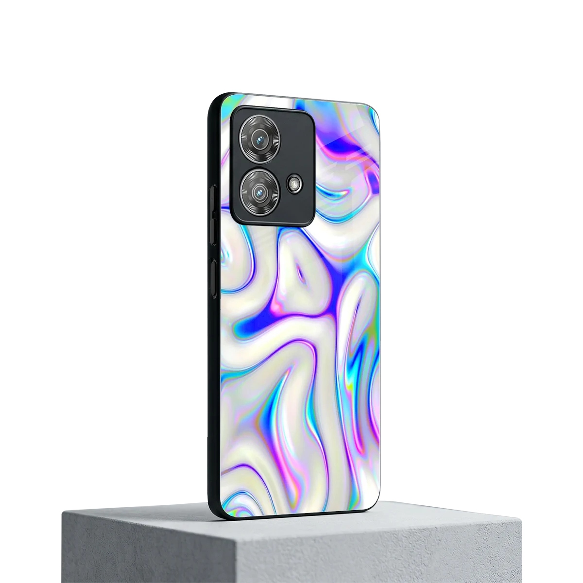 Lilac Drift motorola edge 40 neo 5g mobile cover | shockproof glass phone case