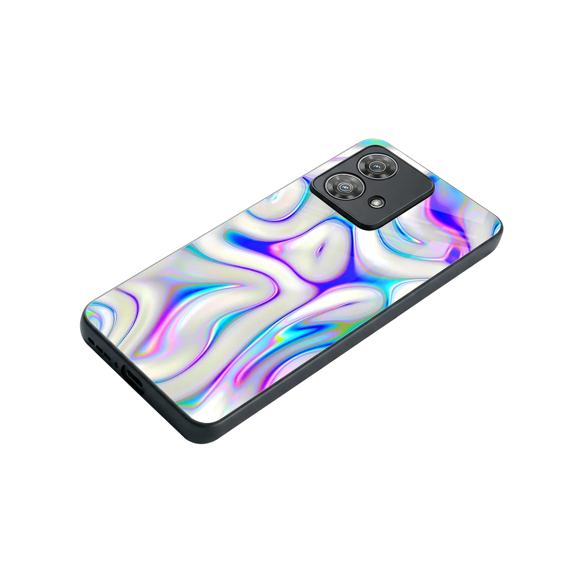 Lilac Drift stylish phone case for motorola edge 40 neo 5g | glossy glass and slim fit