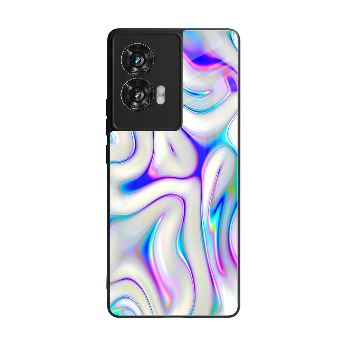 Lilac Drift back phone cover | glass case for motorola edge 50 fusion