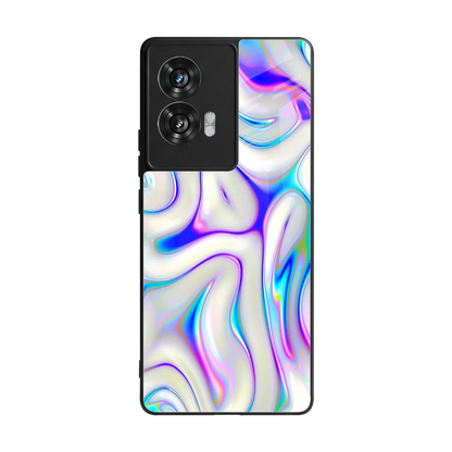 Lilac Drift back phone cover | glass case for motorola edge 50 fusion