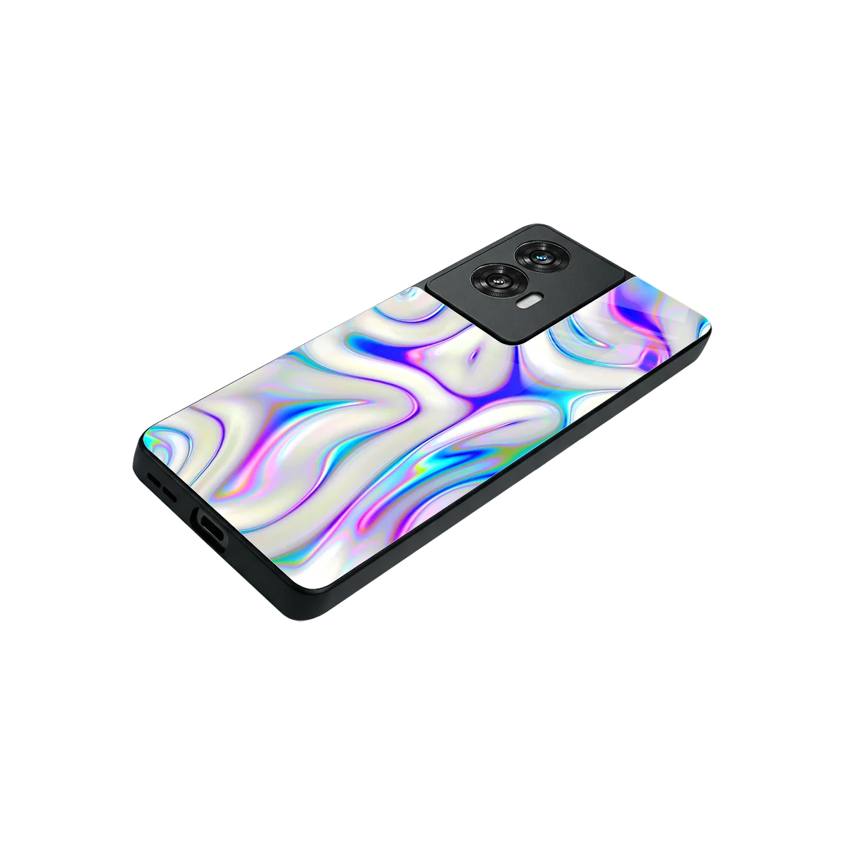 Lilac Drift stylish phone case for motorola edge 50 fusion | glossy glass and slim fit