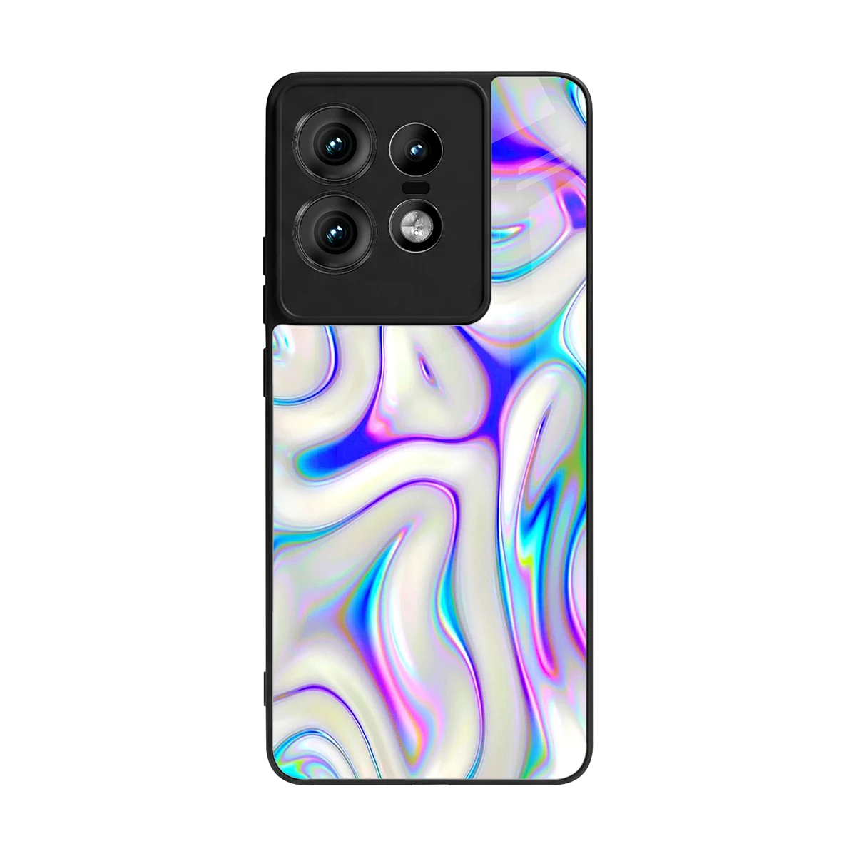 Lilac Drift back phone cover | glass case for motorola edge 50 pro